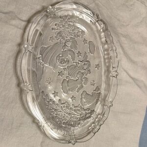 Mikasa Clear Glass Holiday Platter
